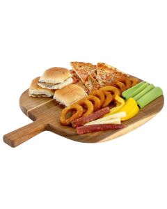 MegaChef 13 Inch Acacia Wood Serving Butcher Cutting Board with Handle