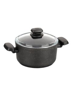 Korkmaz Ornella 2 Piece 3 Liter Aluminum Nonstick Casserole Dish with Lid