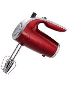 Brentwood 5 Speed Hand Mixer- Red